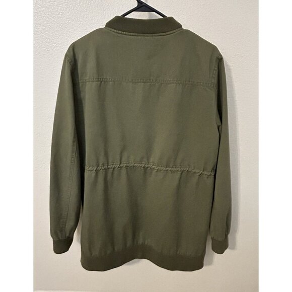 Thread & Supply Military Bomber Olive Green Coat Jacket Women's XL Full Zip - Picture 2 of 11